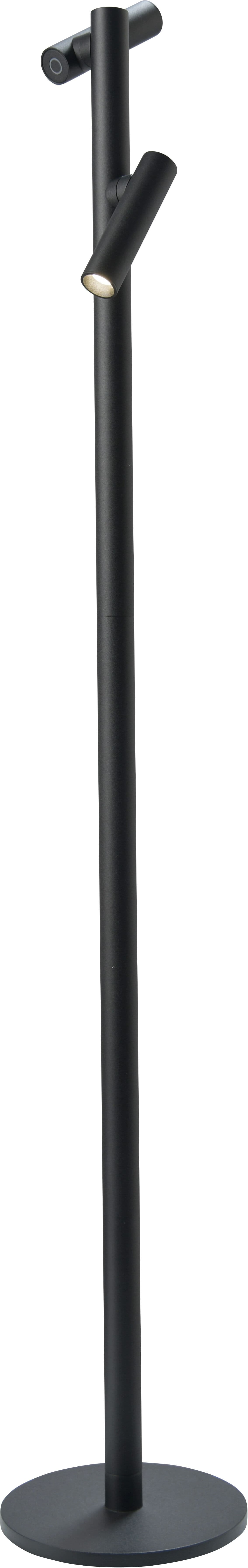 Sompex Lampada da Terra Tubo 2 LED Nera 120 cm