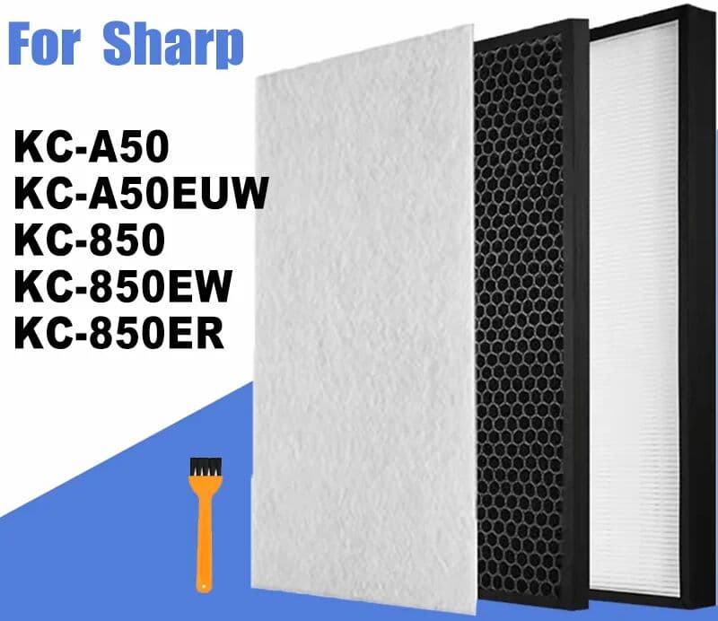 NONE Hepa Deodorizing Filter for Sharp Air Purifier KC-A50 KC-A50EUW KC-850 KC-850EW KC-850ER