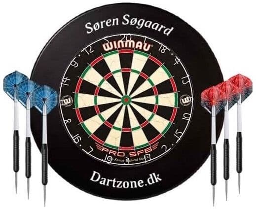 Winmau Pro Sfb Dartskive M. 2 Sæt Pile & Kvajering