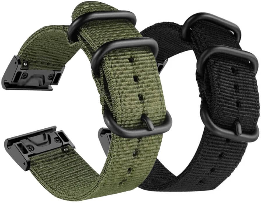 QuickFit Ranneke Garmin-kelloille, Nylon, 22mm, Eri Väreissä