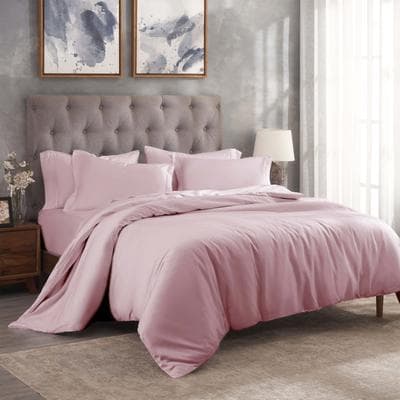 Superior Egyptian Cotton 300 Thread Count Solid Duvet Cover Set