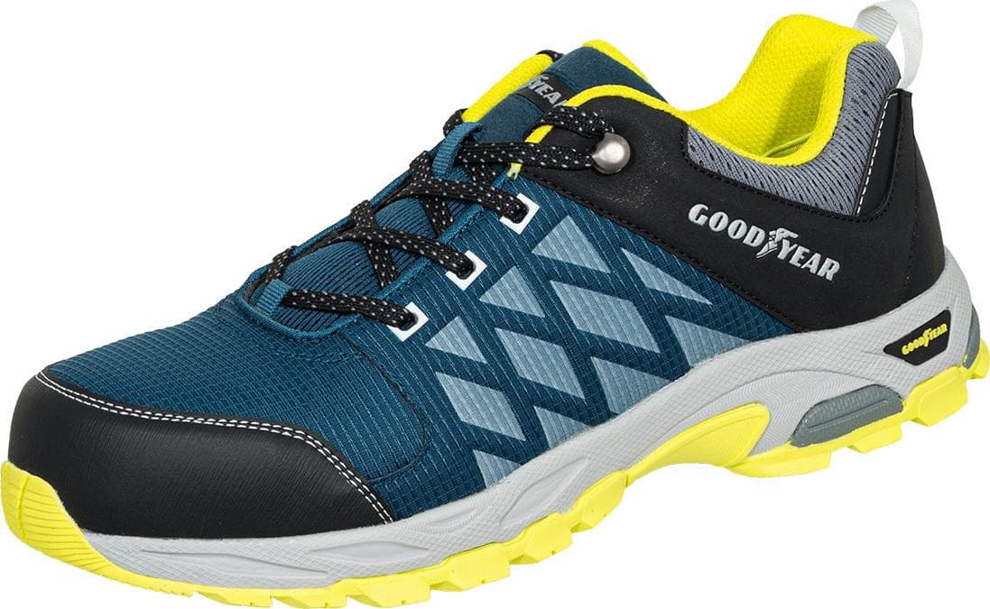 Goodyear veiligheidsschoenen 1662 S1P, petrol/lime kleur, maat: [maat invullen]