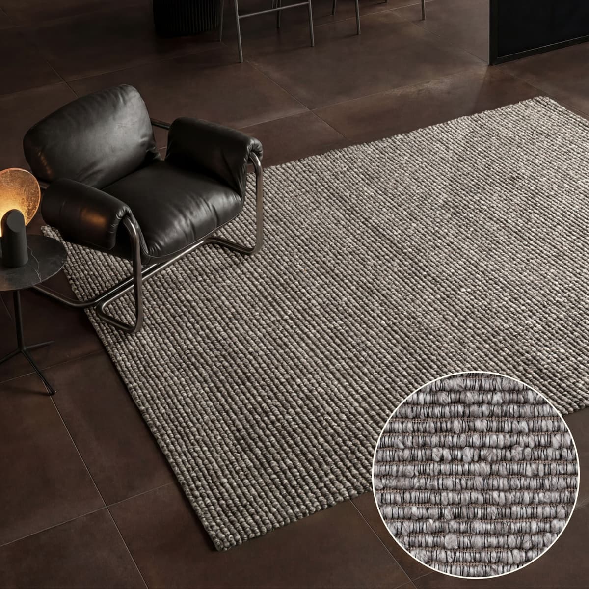 Teppich VILLEROY & BOCH "Woll-Optik Teppich Wilma", grau (hellgrau multifarben), B:200cm H:8mm L:290cm, Baumwolle, Polyester, Teppiche, Teppich, Handgemacht, Woll-Optik, Weich, Meliert, Wohnzimmer, Schlafzimmer hellgrau multifarben B : 200cm 1 Stk., 8mm, 