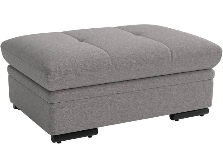 Polsterhocker SIT & MORE Viola, B: 102 cm , grau, B:102cm H:43cm T:68cm, 100% Polyester, Hocker, Polsterhocker, mit praktischen Stauraum