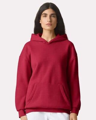 American Apparel RF498 ReFlex Fleece Hoodie Sweatshirt in Cardinal size Large   Cotton/Polyester Blend