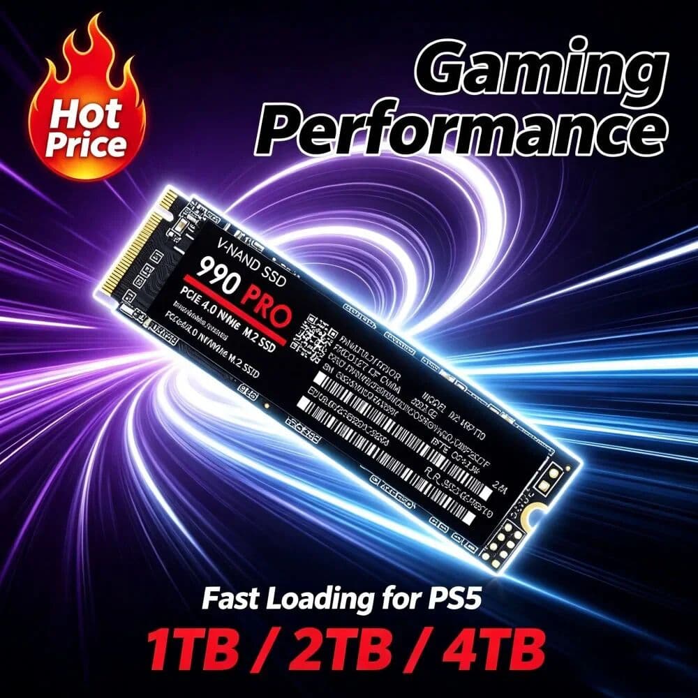 NONE M.2 990 PRO NVMe SSD PCIe Gen4 High Performance Internal Drive 2TB 4TB Storage Upgrade For PS5 Desktop Laptop