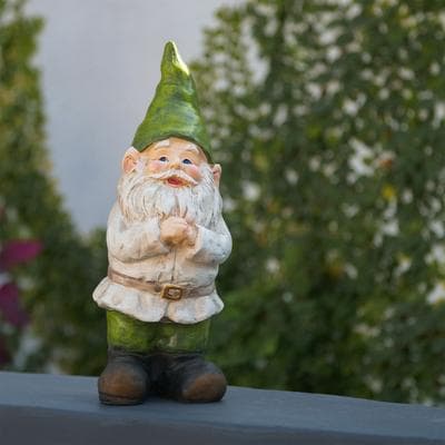 Alpine Corporation Outdoor Garden Gnome Yard Statue Decoration