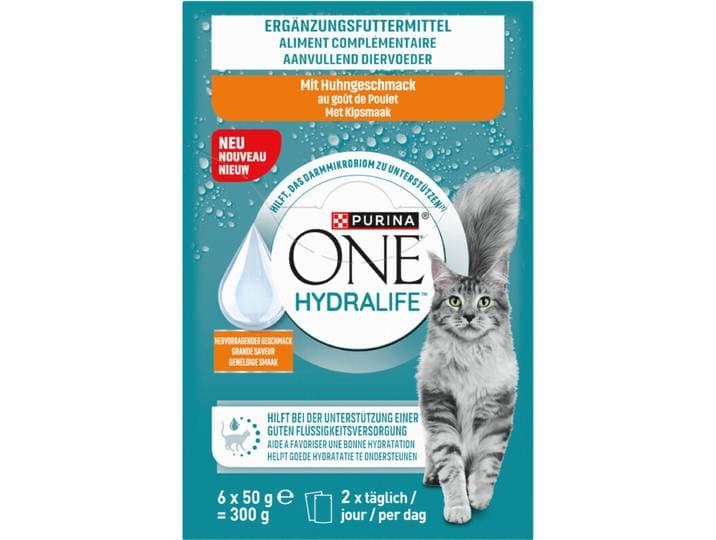 Purina ONE Hydralife Aanvullende Voeding Voor Volwassen Kat Kip