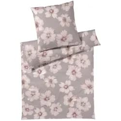 elegante Mako Jersey Bettwäsche Devine 135x200 cm + 80x80 cm | mauve - grau