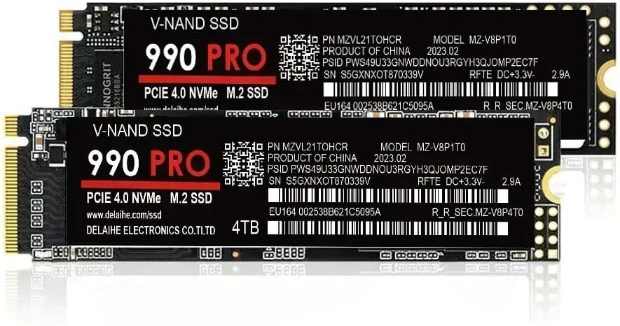 NONE 990 PRO M.2 2280 NVMe SSD PCIe Gen4 High Speed Solid State Drive 2TB 4TB Internal Storage For PS5 Laptop Desktop Computer