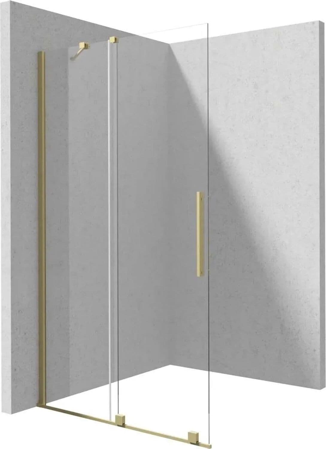 - Parete doccia scorrevole Cabaiguán Idrostile 900x1950 mm oro spazzolato