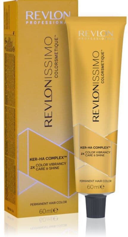 Revlon Professional Revlonissimo Colorsmetique Golden Shades coloration cheveux permanente pour teintes blondes chaudes 6.31 60 ml