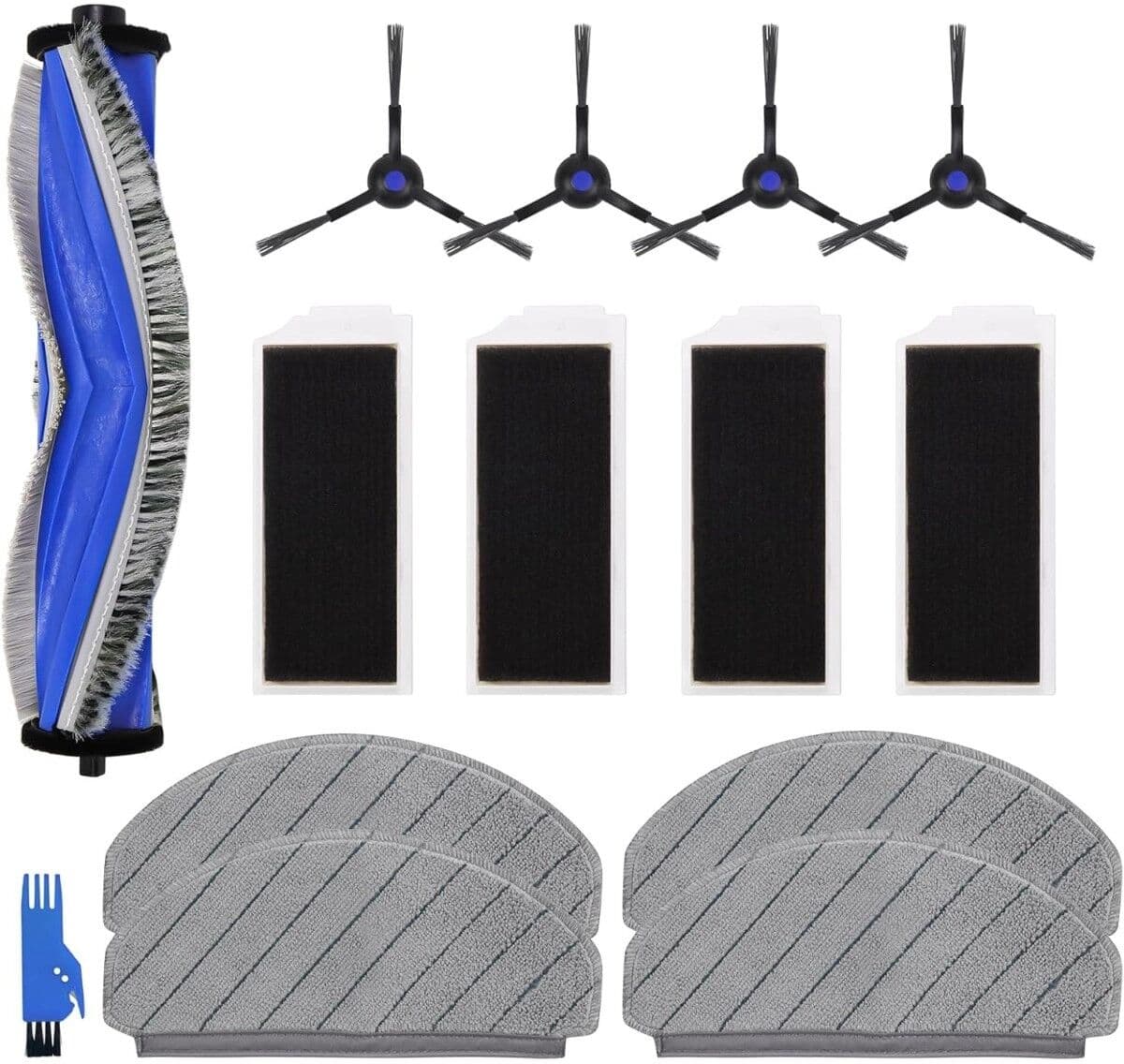 INF Kit de pièces détachées pour aspirateur robot compatible avec Ecovacs Deebot N20/N20 Plus/N20 Pro Plus - 1 brosse