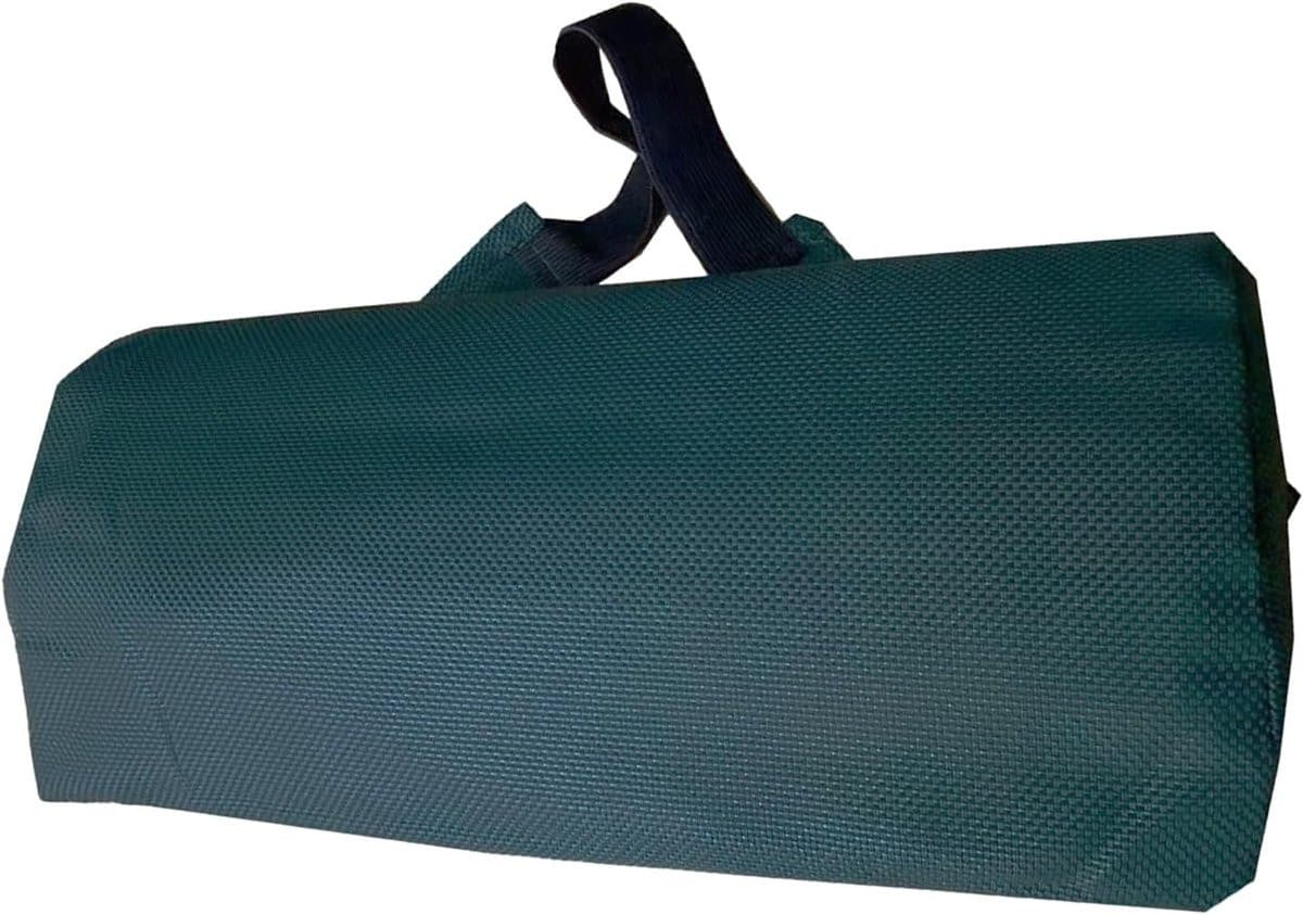 Neksteun Kussen Donkergroen voor Ontspannen Zitten met Verstelbare Band - 39 x 18 cm
