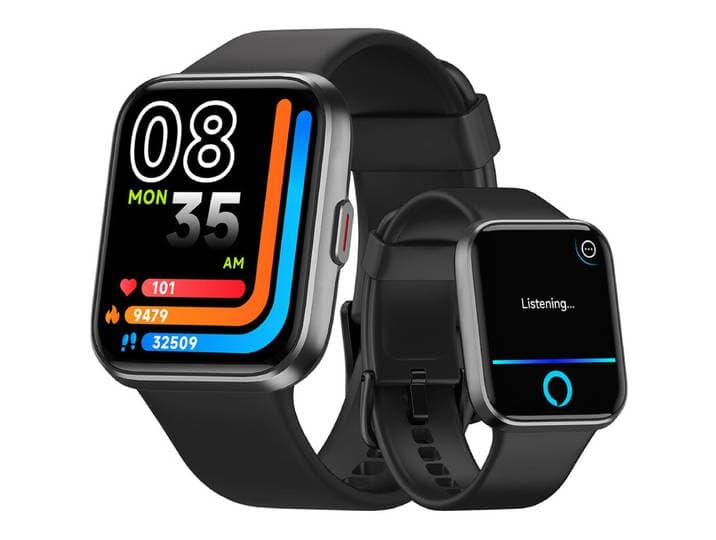 Fitpolo Montre connectée pour hommes et femmes, Répondre/Passer des appels, Alexa intégrée, [Écran HD 1,85 ] Montres connectées pour iPhone/Samsung/Android, Montre de fitness avec moniteur de fréquence cardiaque, sommeil et SpO2, 100+ sports (Noir)