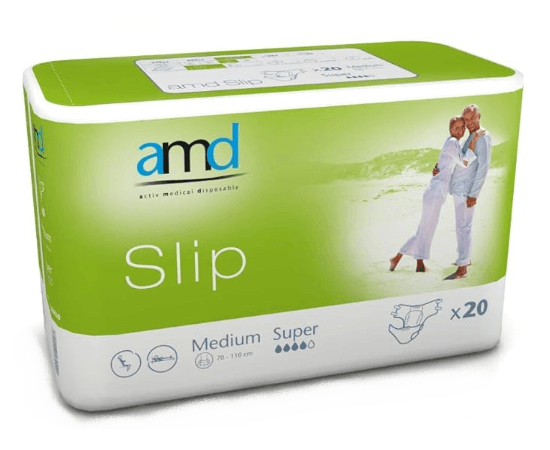 AMD Slip Super Medium - 8 paquets de 20 protections