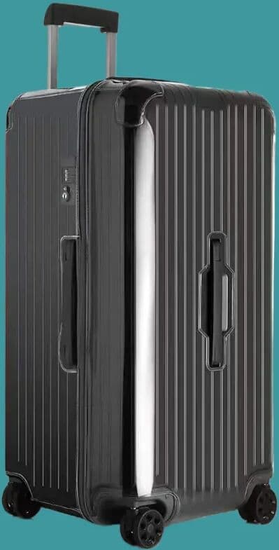 uovga Luggage Covers for Rimowa Essential Trunk Plus 33inch Suitcase Protector PVC Clear Dustproof Case with Zipper Customized