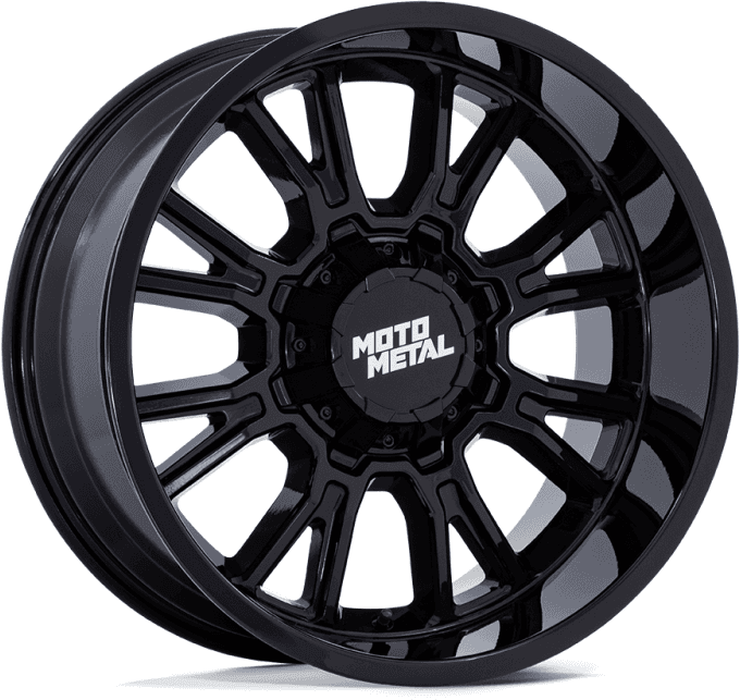 Jantă de Aluminiu, MOTO Metal MO810 LEGACY, 22x9.0, ET 1, 8x165.1, 125.1, Negru