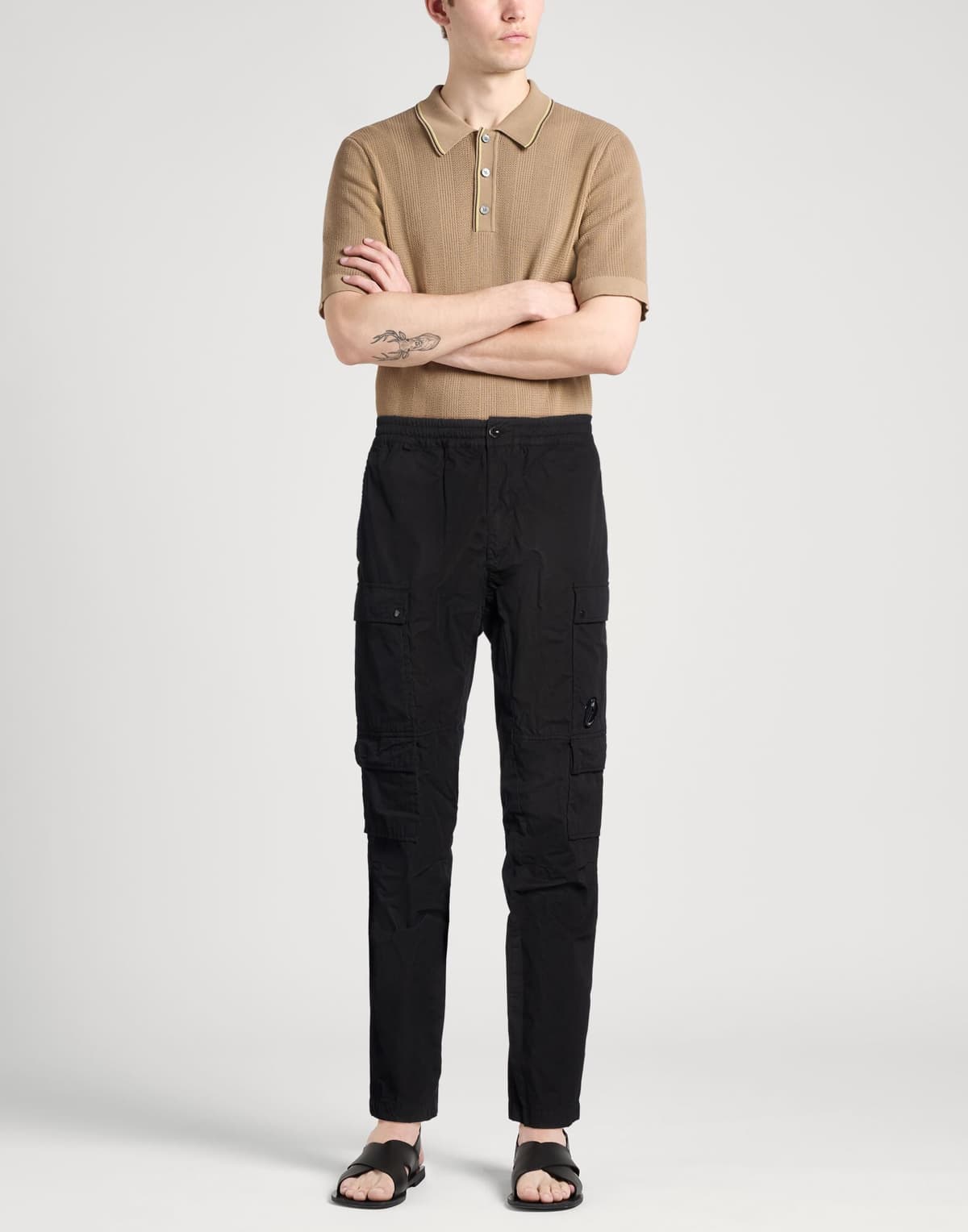 C.P. Company Pantalones Hombre Negro 42,44,46,50,58 Hombre