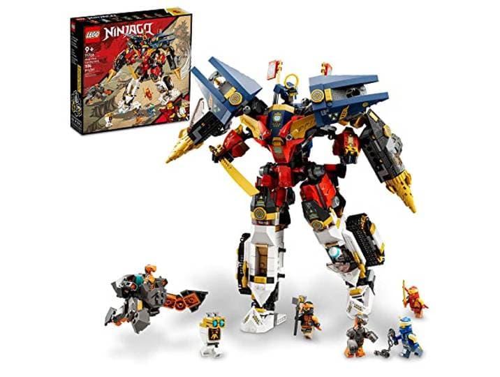 LEGO NINJAGO Ninja Ultra Combo Mech 71765 Vehicle Playset for Ages 9+, with Car, Jet and Tank Toys; Creative Building Kit for Kids (1,104 Pieces)