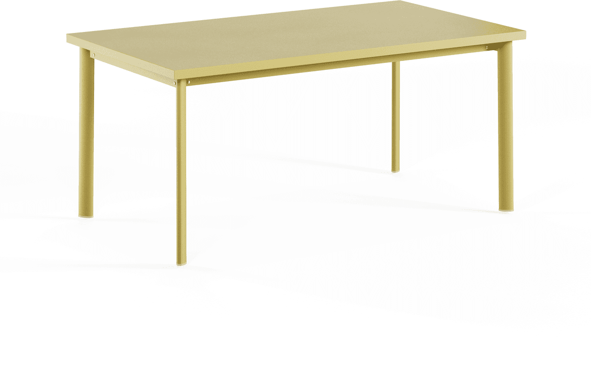 Emu Star 307 Tisch 160x90 (vanillegelb (83, VANILLA YELLOW)) vanillegelb (83, VANILLA YELLOW)