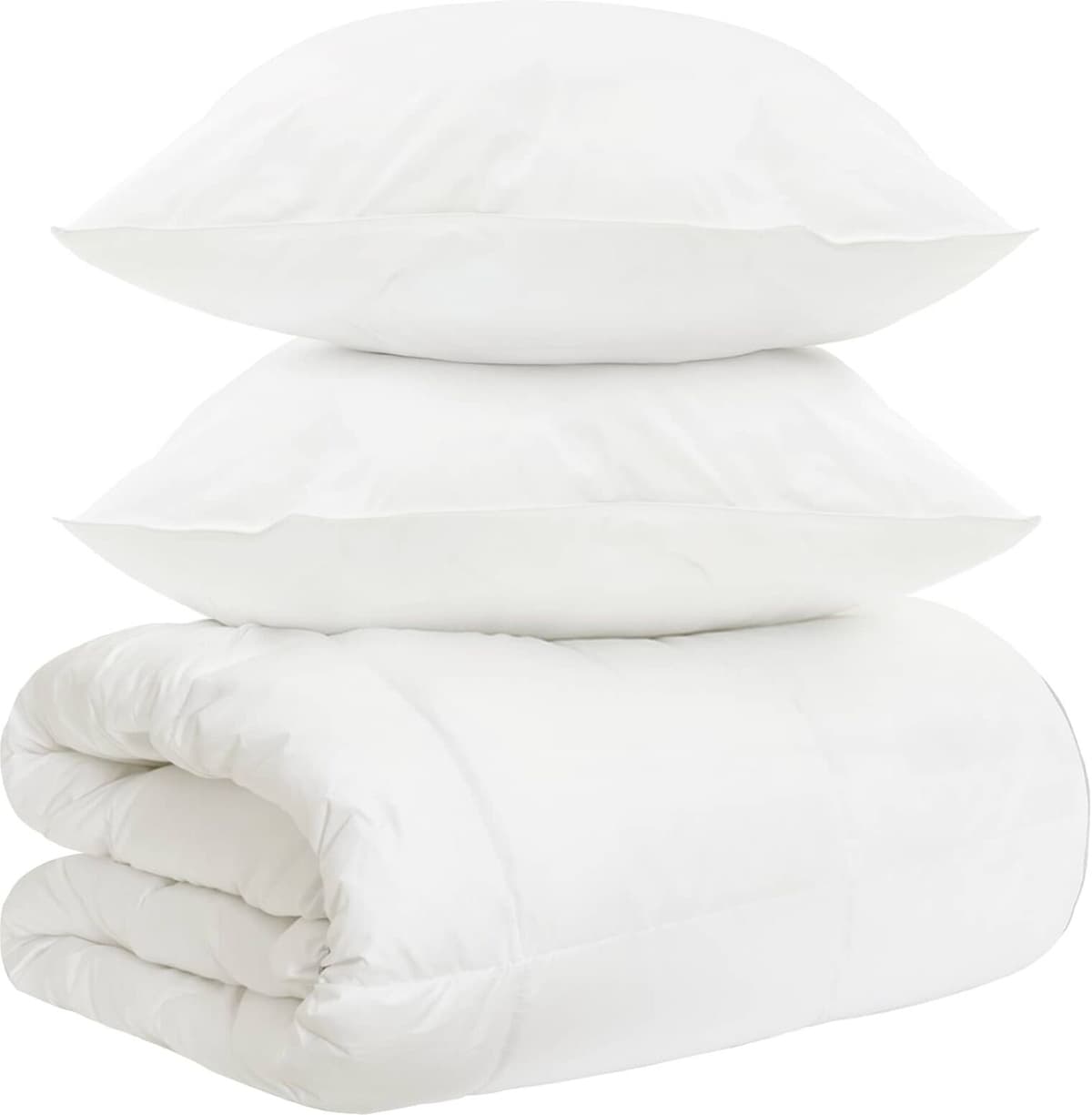 vidaXL Ensemble de Duvet 3 pc Blanc Fibre de bambou