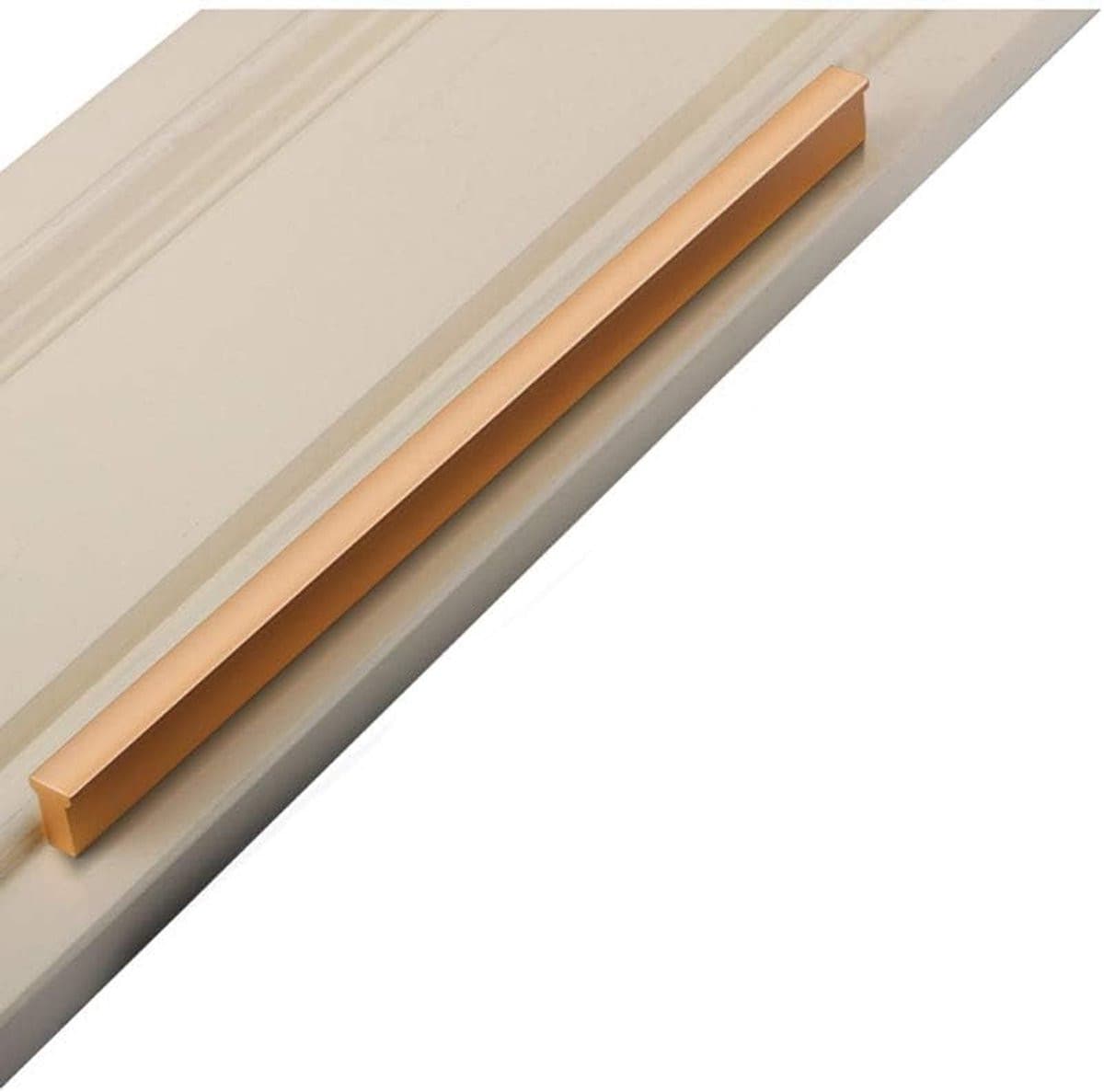 Gouden T-Type meubelgrepen van aluminium legering voor keukenkasten en lades, Lengte: 980 mm