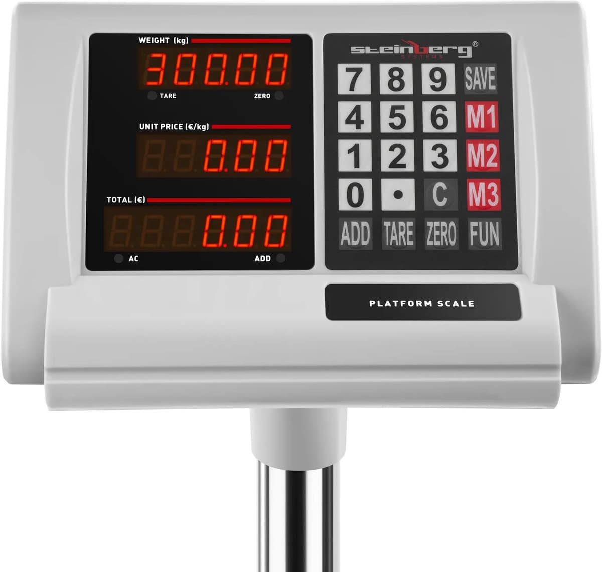 Steinberg Systems Plattformvekt – 300 kg / 50 kg – 60 x 45 cm 10030331