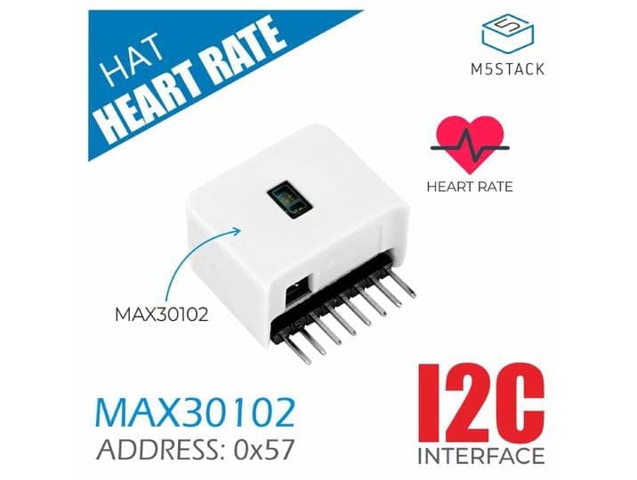 Capteur de fréquence cardiaque et d'oxygène sanguin officiel M5StickC MAX30102, dispositif médical intelligent programmable pour la surveillance de la santé