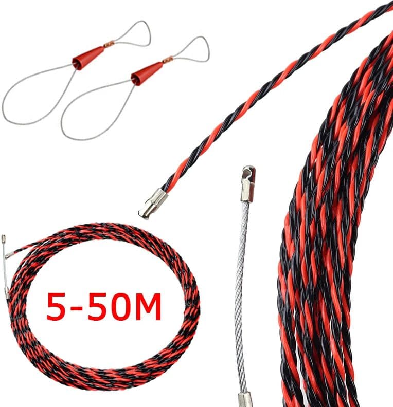 MOKIN Electrical Wire Threader 5/10/15/20/25/30/50M Electrician Threading Device Wire Cable Running Puller Lead Construction Tools
