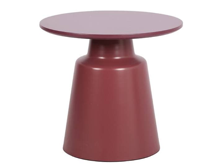 Couchtisch PAGAY - 50 cm Ø 50cm Rot/Burgunderrot