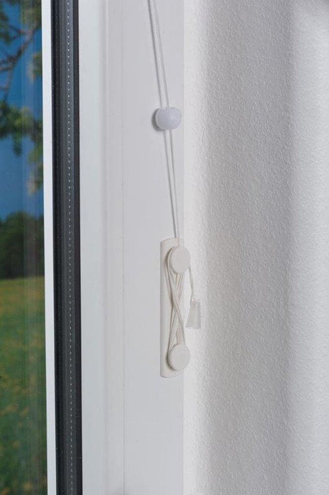 Plissee K-HOME "COMO", weiss (wollweiß), B:30cm H:130cm, Obermaterial: 100% Polyester, Plissees, Plissee wollweiß 130cm, einseitig verschiebbar, 30cm