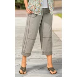 Baumwoll-Hose in grau in Größe 48 von DW-Shop, Grau, 48