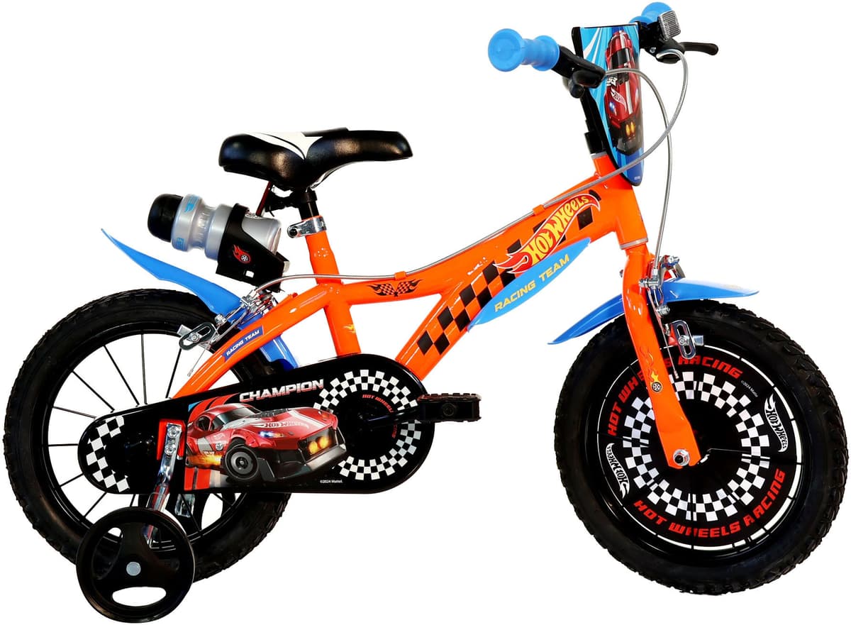 Kinderfahrrad DINO BIKES "Hot Wheels 16" Kinderfahrrad 4-7 Jahre" Gr. 30, orange, Fahrräder, Kinder, 16 Zoll (40,64cm) hinten: 14 Zoll (35,56cm), Kinderfahrrad