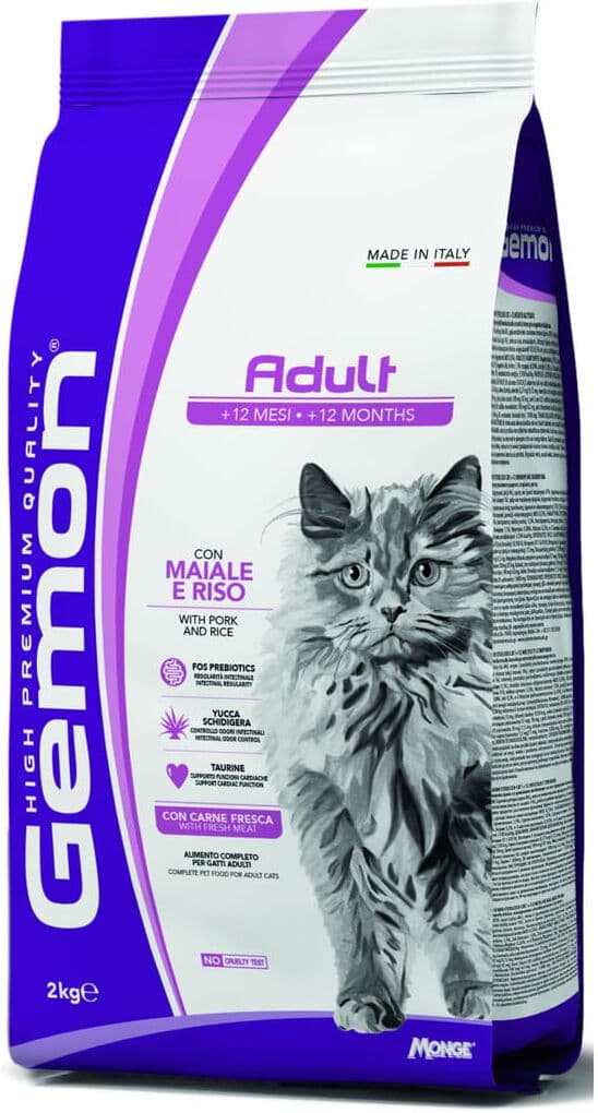 Gemon Cat Adult con Maiale e Riso 2KG