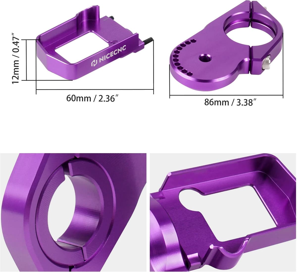 NICECNC For Surron Light Bee X S L1E Electric Dirt Bike Aluminum Digital Display Relocation Bracket For Segway X160 X260 2025