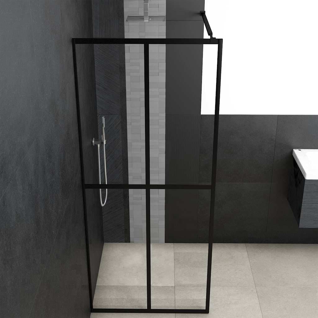 vidaXL Écran de douche Verre trempé transparent 100x195 cm