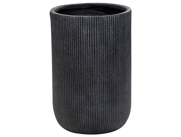 BLUMENTOPF schwarz rund 37/37/56 cm Eantio
