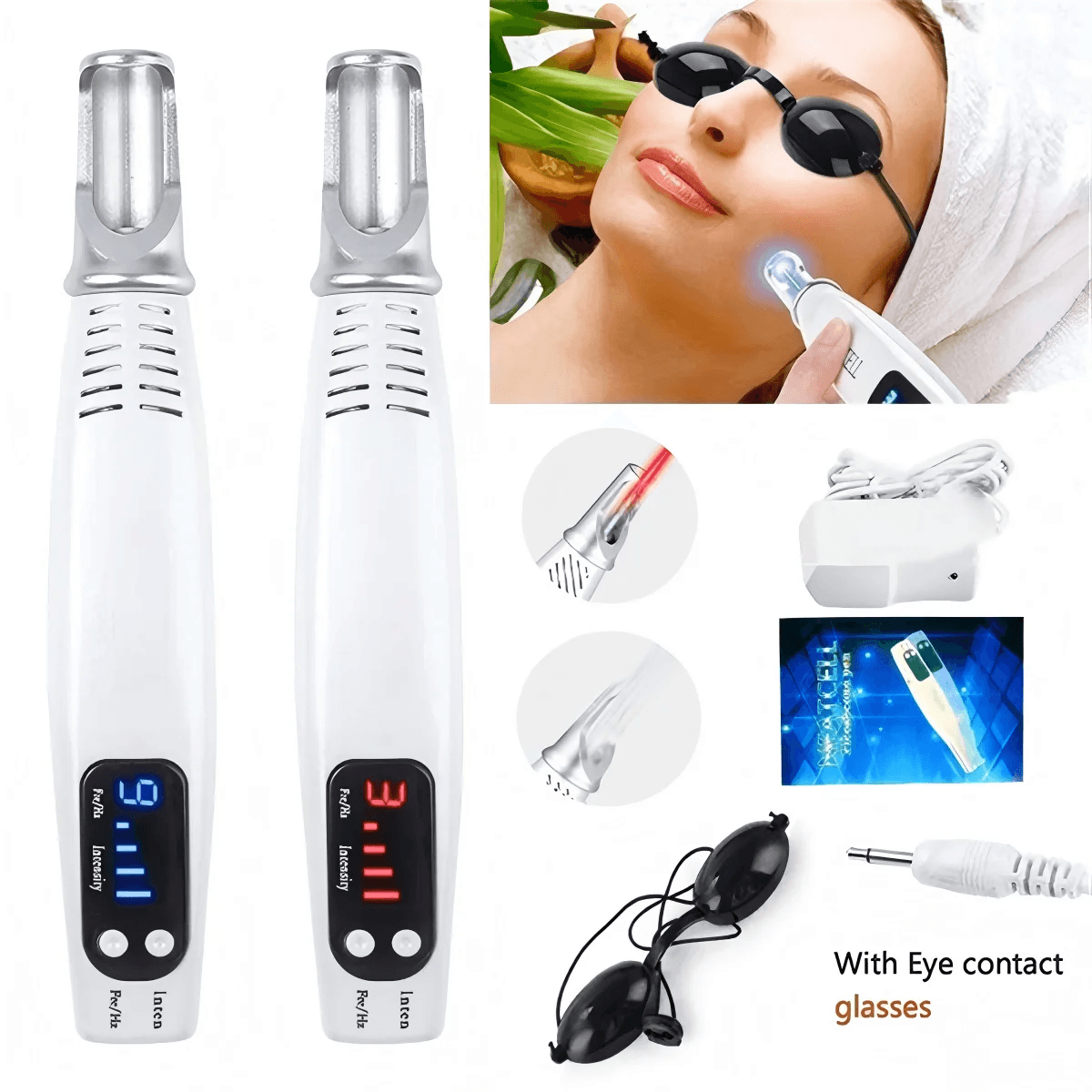 OUFELIME Picosecond Laser Pointer Beauty Device for Mole Removal Dark Spot Removal Pen Tattoo Acne Skin Pigment Portable Removal Machine
