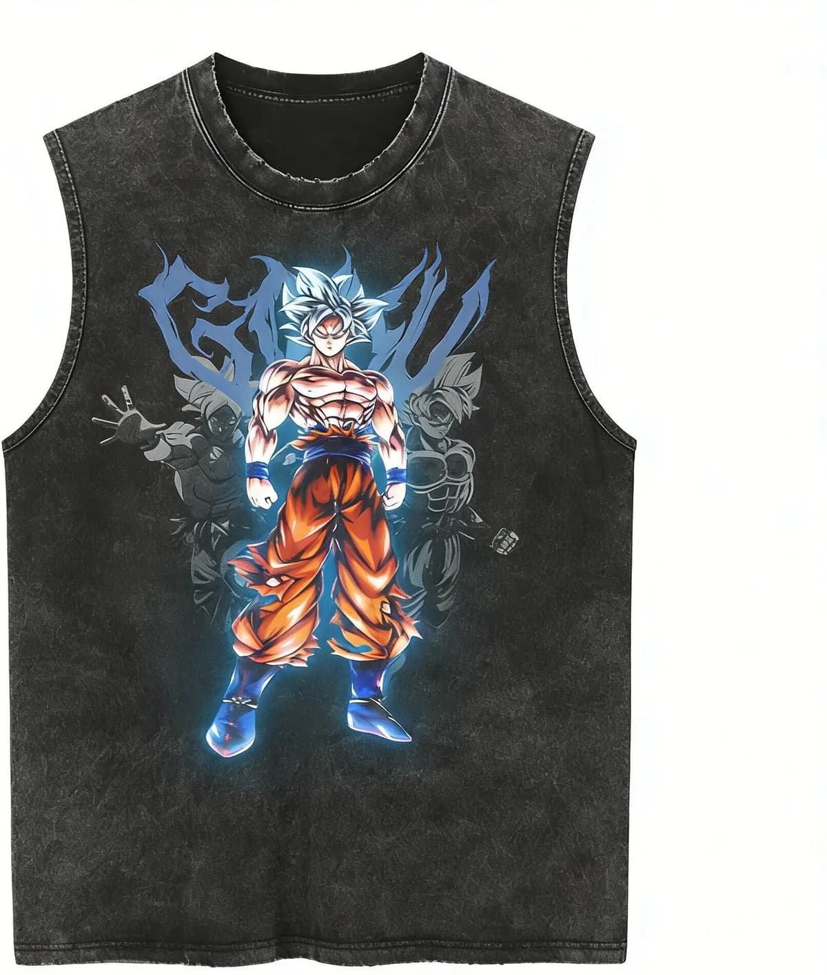 Bandai Harajuku Dragon Ball Gym Vest Summer 2026 Anime Print Men's Tank Tops Y2k Women's Washed Casual Sleeveless TShirts Streetwear