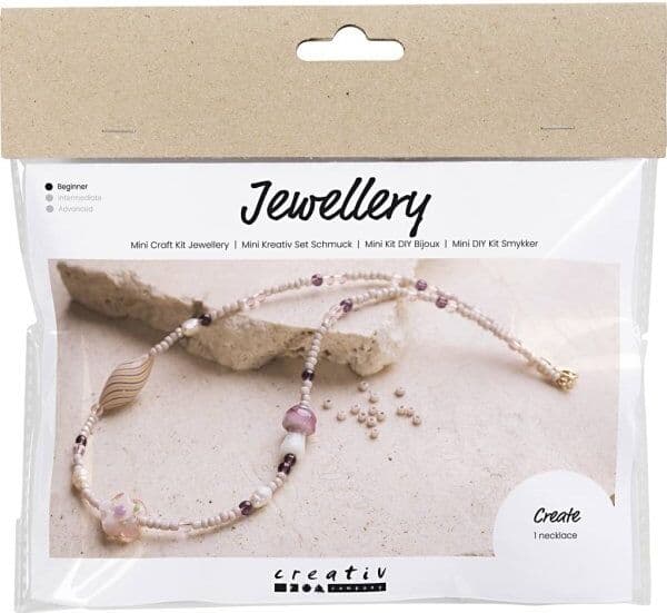 No-Name Mini Diy Kit Smykker, Chunky Halskæde, Rosa