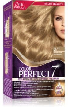 Wella Color Perfect coloração de cabelo tom 8/1 Light Ash Blonde 1 un.. Color Perfect