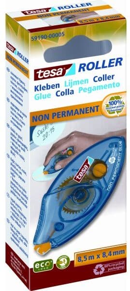 Tesa Eco Limroller, Engangs, Ikke Permanent, 8 Mm