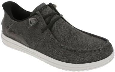 Skechers USA Slip-Ins: Melson Moc Toe - Mens 12 Grey Slip On Medium