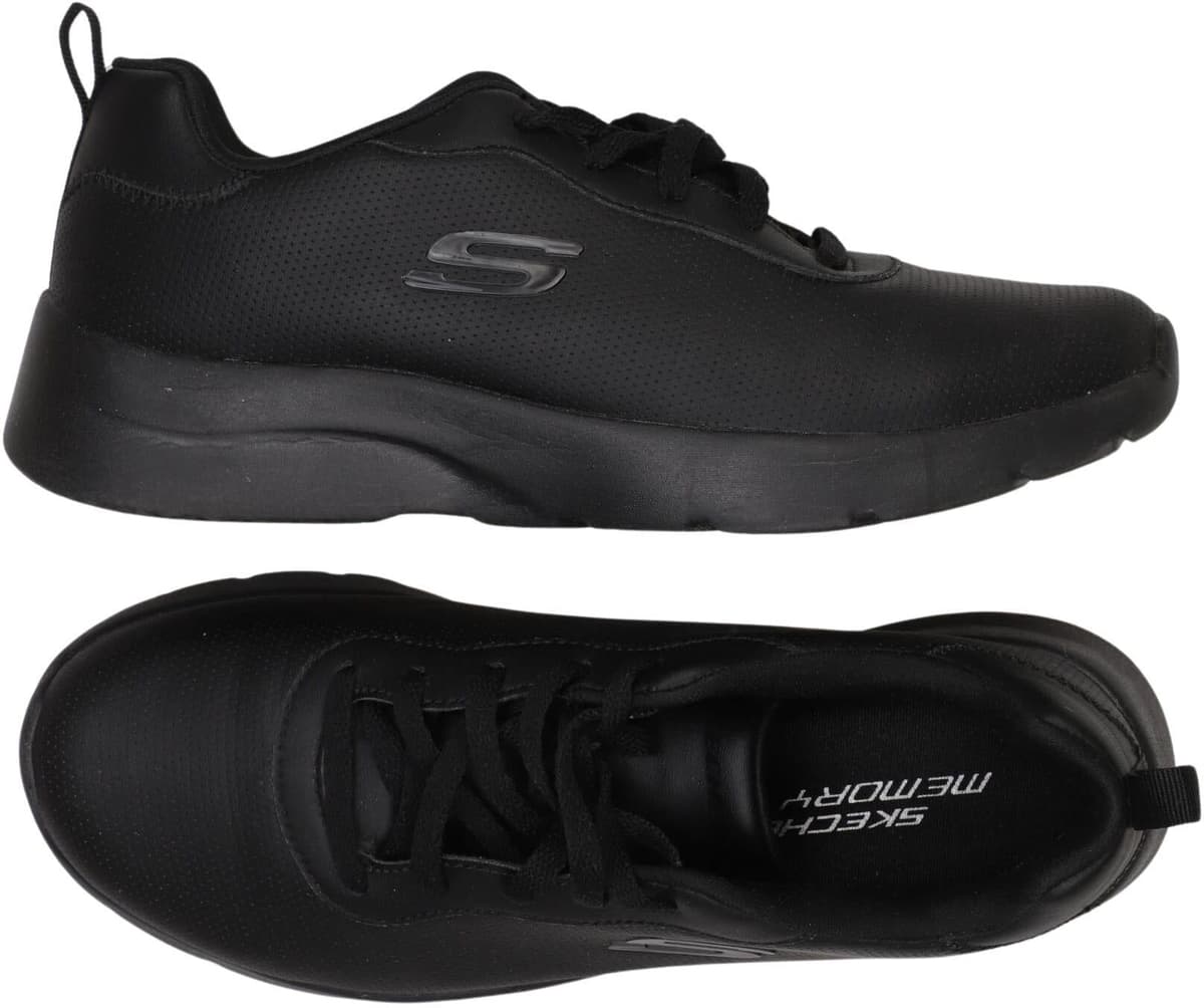Skechers Damen Sneaker, Schwarz, Gr. EU 37, Kunstleder - Second Hand