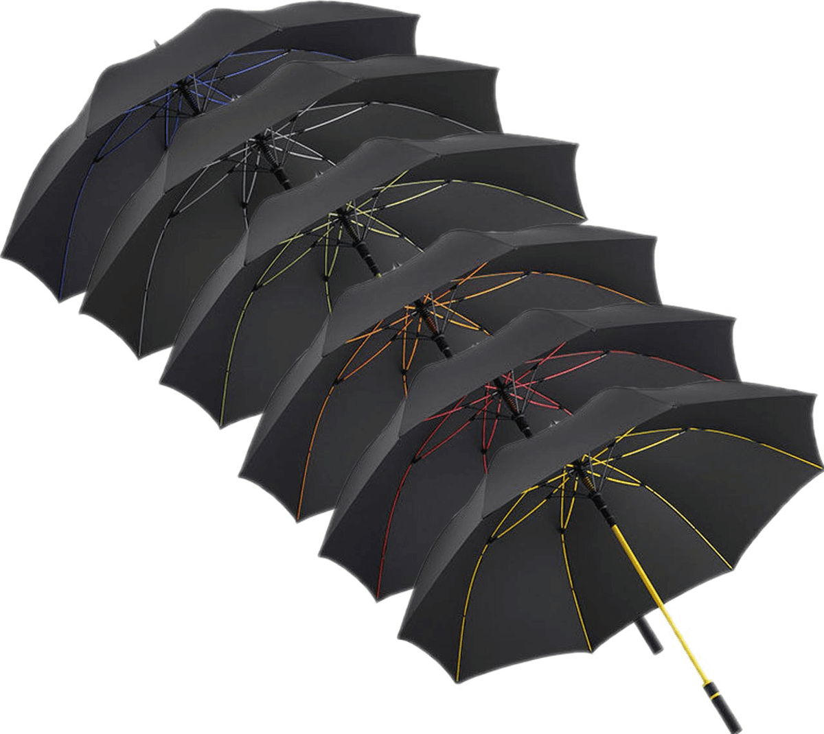 Fare Fa2384, Paraplyer Ac-Umbrella Fare®-Style-Sort/rød-Ø 130 Cm