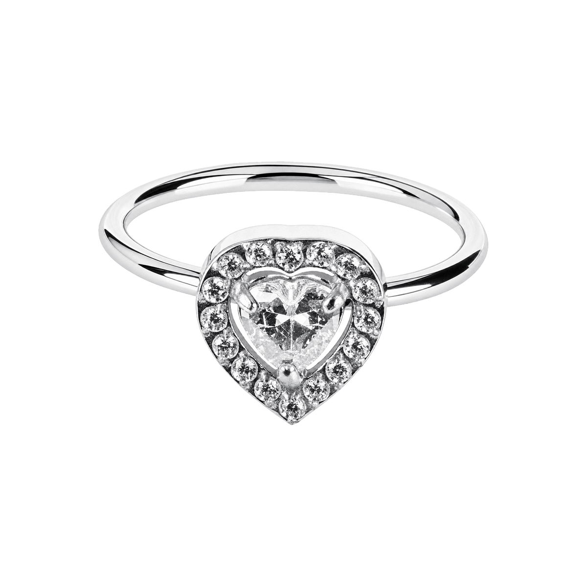 Jacques Lemans Ring Edelstahl mit Zirkonia
