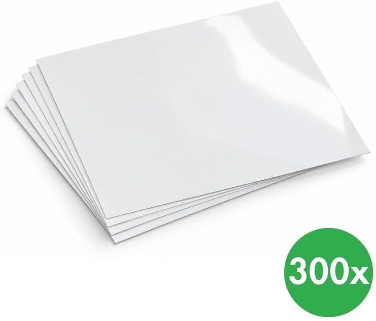 B2B Partner Karton für die Ringbindung, weißer Glanzkarton, Packung mit 300 Stück