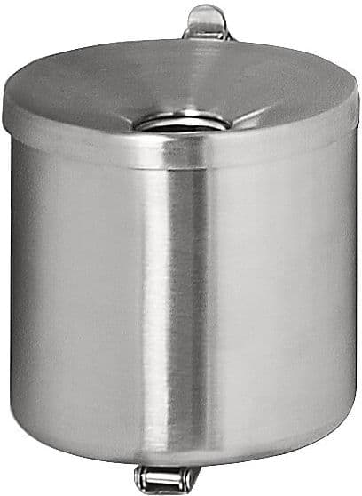 kaiserkraft Wandascher, flammverlöschend, 2,25 l, Edelstahl, Höhe 145 mm