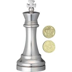 Huzzle Cast Chess Puzzle - King - silver